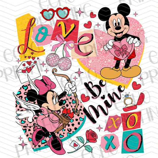 VLTC 219 - LOVE CARTOON TYPOGRAPHY VALENTINE ART