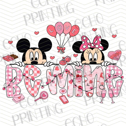 VLTC 223 - MOUSE COUPLE LOVE BANNER ART