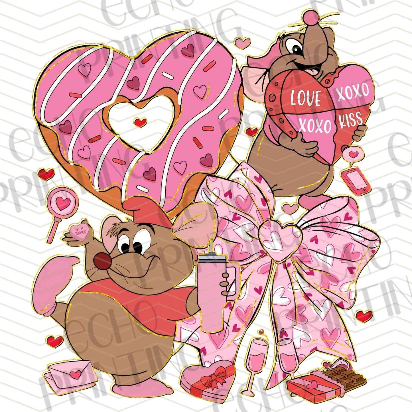 VLTC 224 - BEAR BALLOON VALENTINE LOVE ART