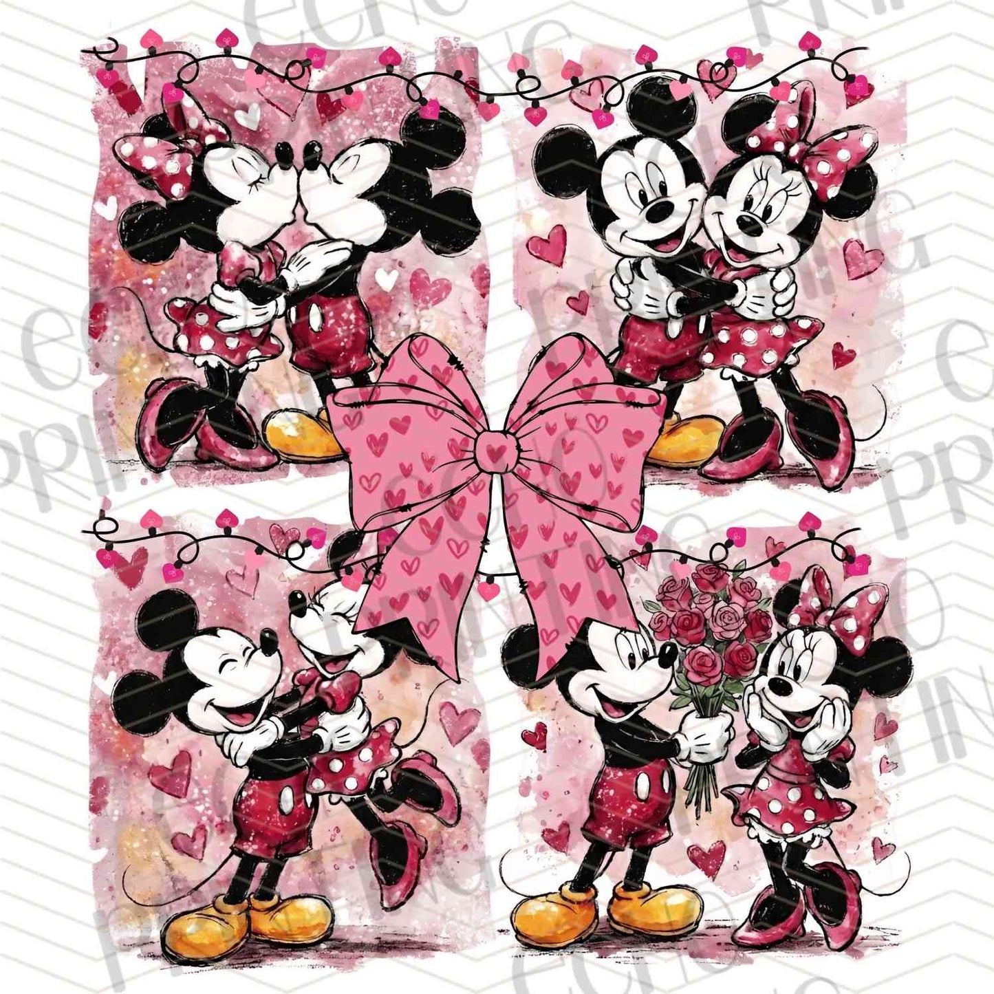 VLTC 225 - CARTOON MOUSE VALENTINE COLLAGE
