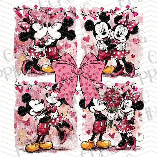 VLTC 225 - CARTOON MOUSE VALENTINE COLLAGE