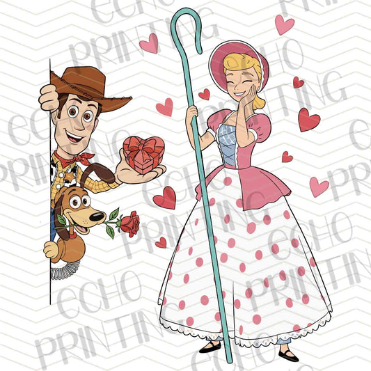 VLTC 232 - COWBOY AND GIRL VALENTINE COUPLE