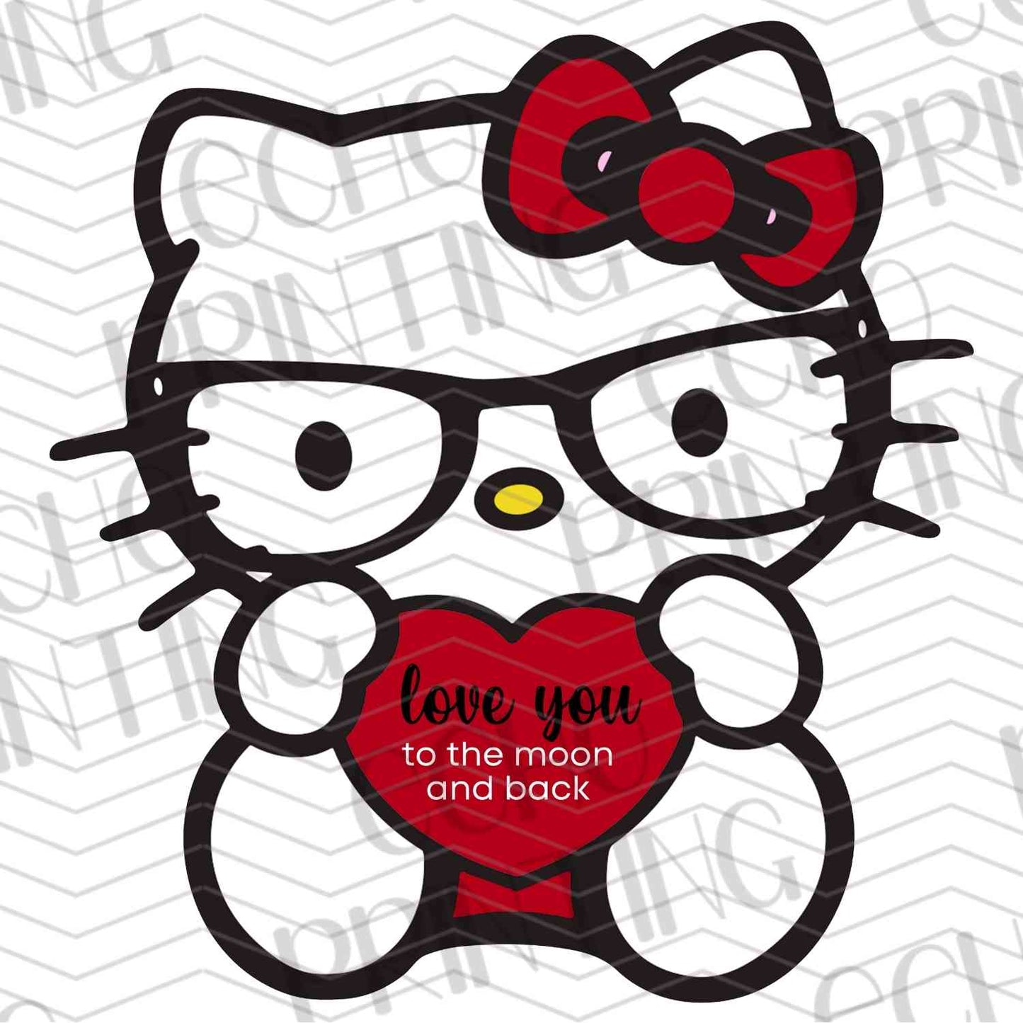 VLTC 23 – CUTE CAT CHARACTER WITH LOVE SIGN