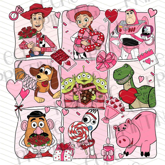 VLTC 240 - FUNNY CARTOON VALENTINE CHARACTERS