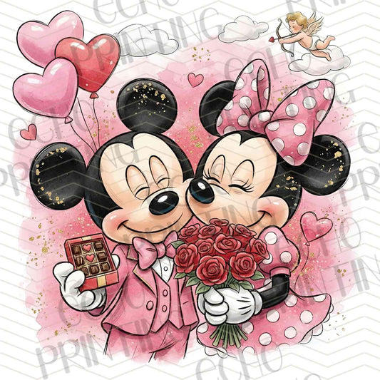 VLTC 241 - MOUSE COUPLE PINK VALENTINE LOVE