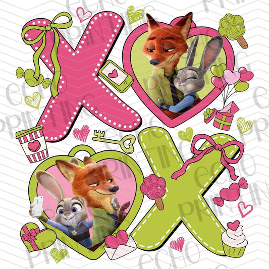 VLTC 244 - KISS LOVE CARTOON VALENTINE ART