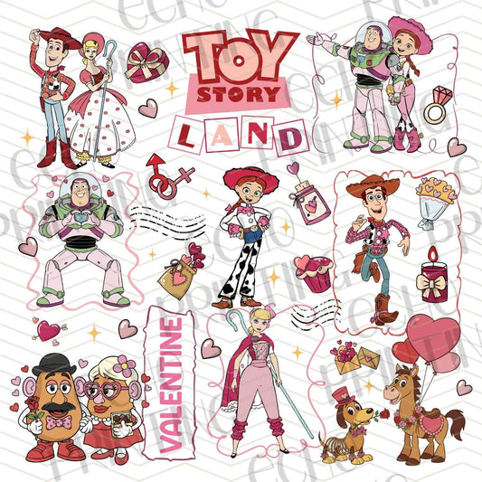 VLTC 247 - CARTOON TOY FRIENDS VALENTINE CLIPART