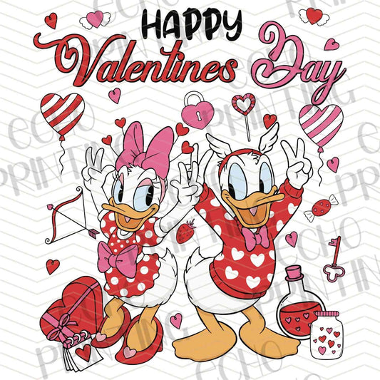 VLTC 249 - DUCK COUPLE HAPPY VALENTINE ART
