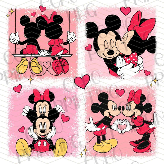 VLTC 267 – PINK CARTOON MOUSE VALENTINE ART