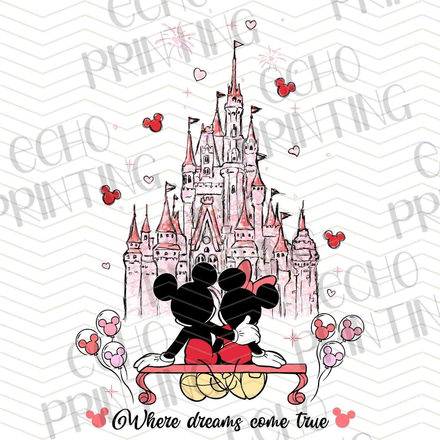VLTC 269 - ROMANTIC CASTLE MOUSE SILHOUETTE