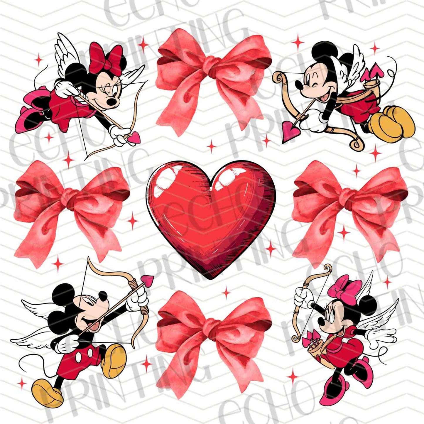 VLTC 270 – RED BOW HEART VALENTINE DESIGN