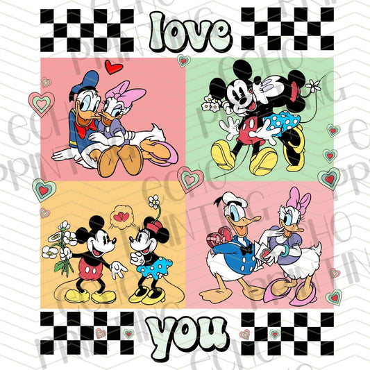 VLTC 280 – LOVE YOU CARTOON SQUARES