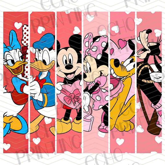 VLTC 301 – CLASSIC CARTOON FRIENDS VALENTINE STRIPS