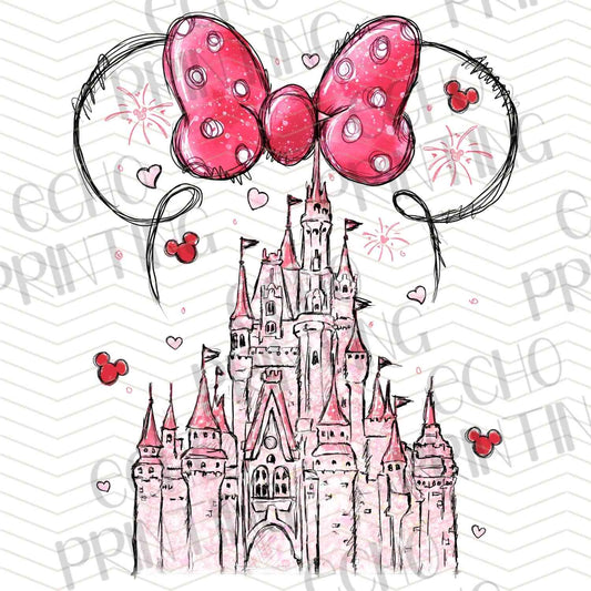 VLTC 313 – PINK BOW CASTLE VALENTINE ART