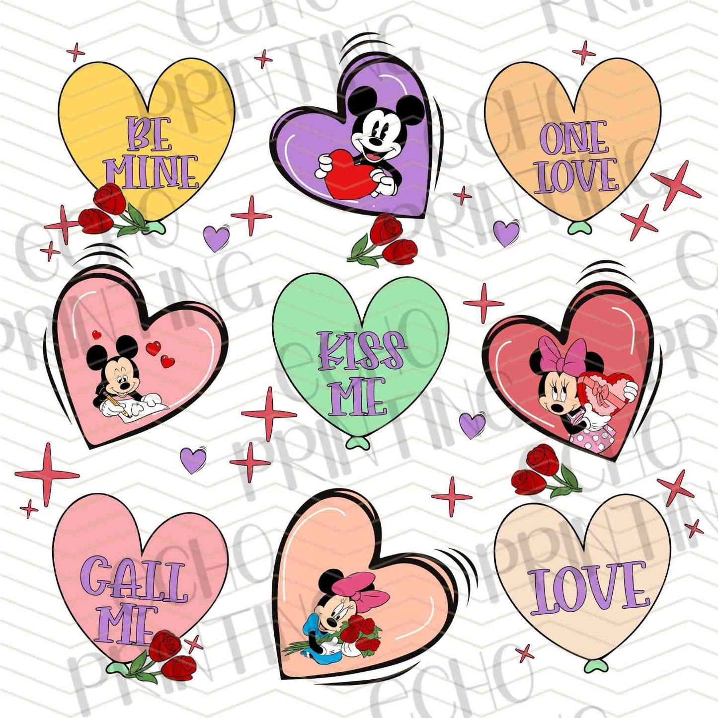 VLTC 323 - CARTOON HEART CHARACTERS VALENTINE