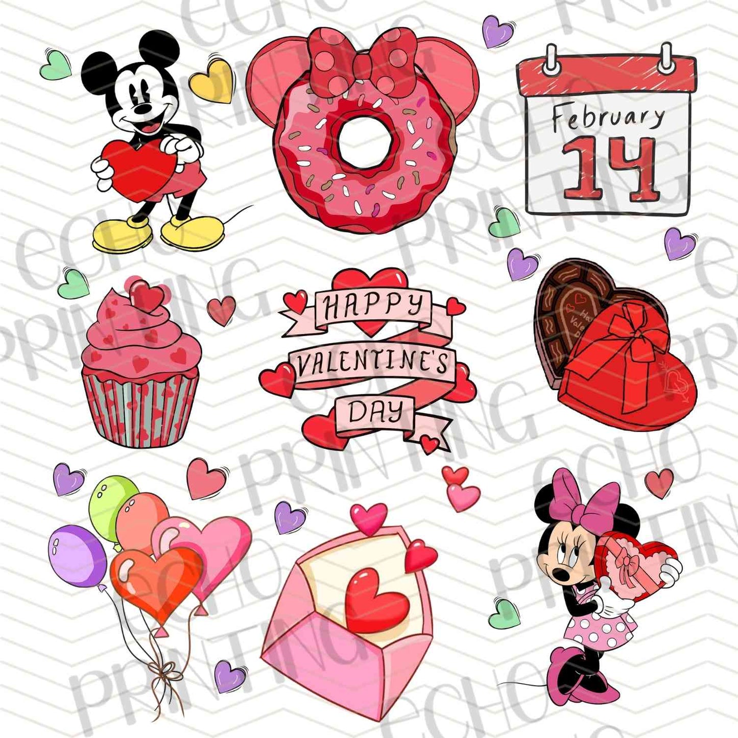 VLTC 334 – VALENTINE ICON STICKER SET
