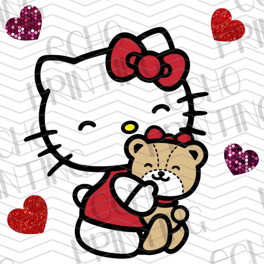 VLTC 34 - CUTE CAT CHARACTER WITH BEAR