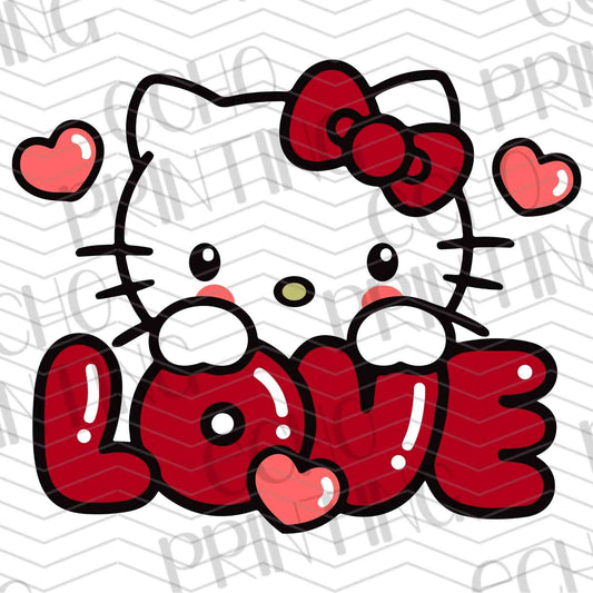 VLTC 35 - CUTE CAT CHARACTER LOVE TEXT