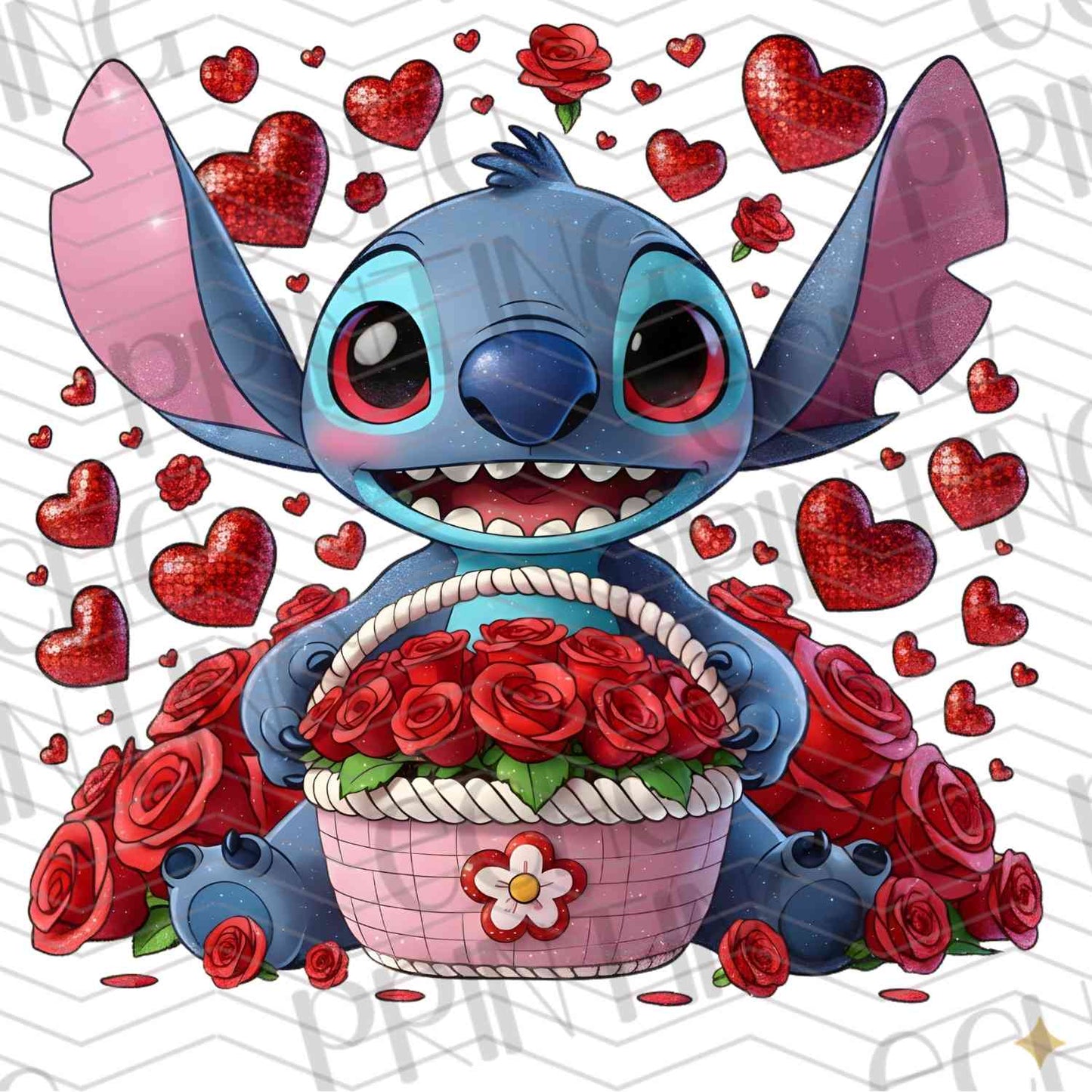 VLTC 45 - BLUE ALIEN IN HEART CLOUDS