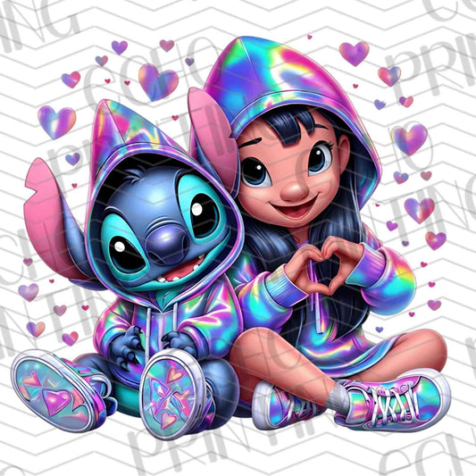 VLTC 62 – BLUE ALIEN AND GIRL IN HOODIES