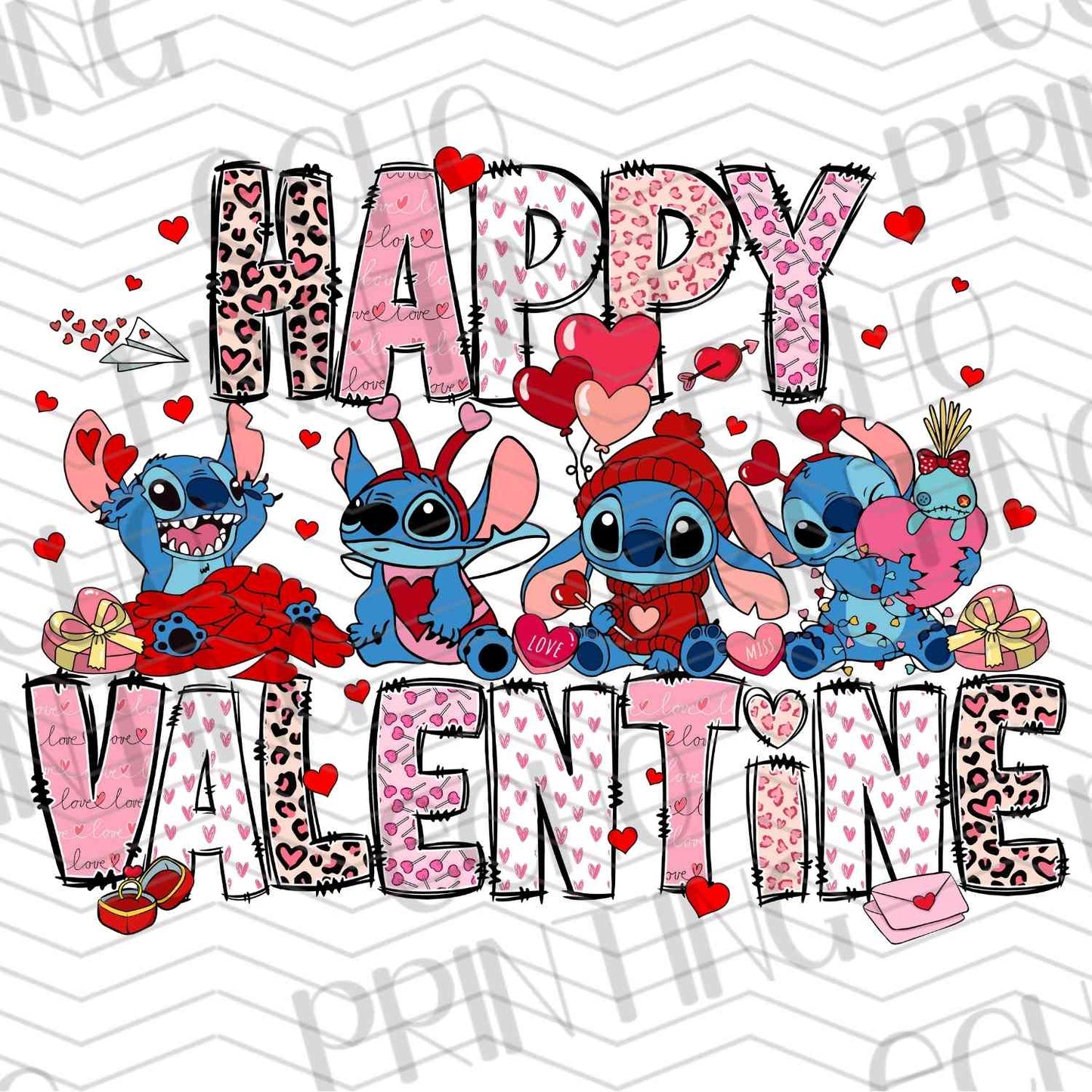 VLTC 85 – BLUE AND PINK ALIEN HEART CIRCLE