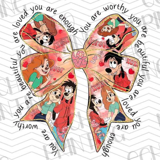 VLTC 98 – BLUE AND PINK ALIEN HEART BOWS