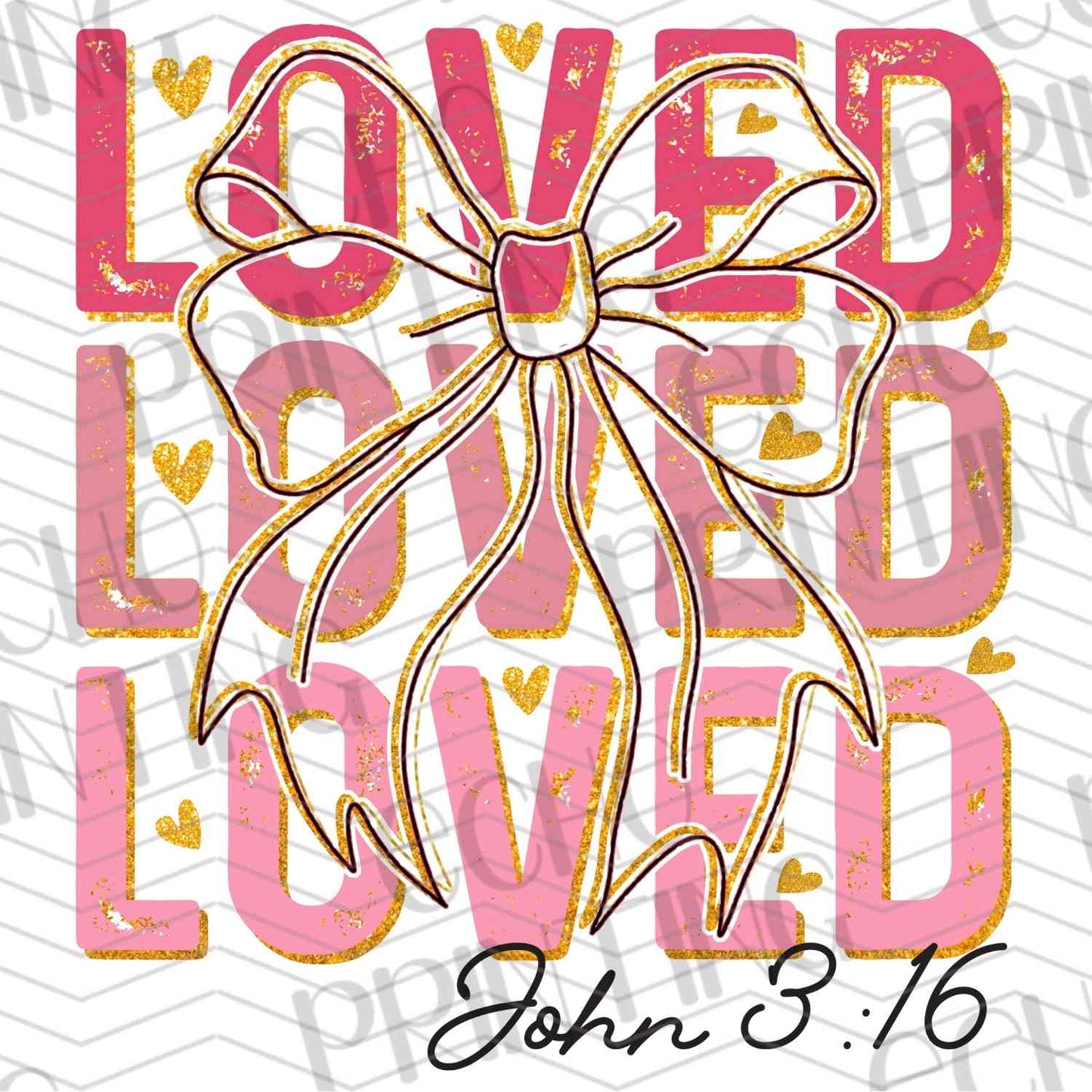 VLTG 115 - LOVED STACKED TEXT