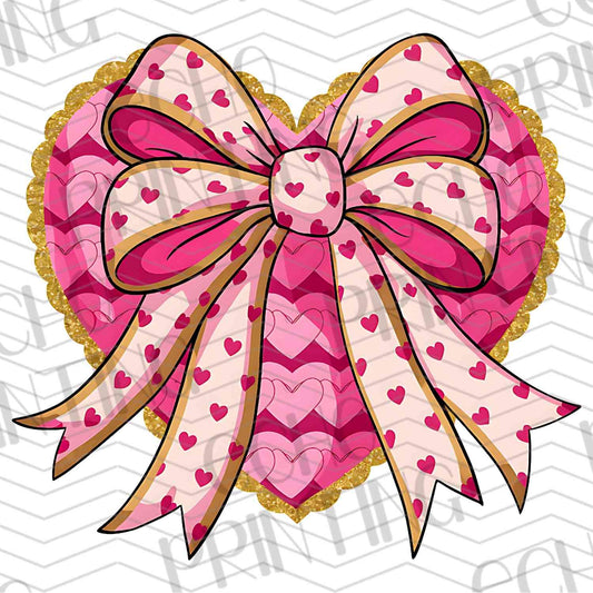 VLTG 128 - GOLD PINK BIG BOW