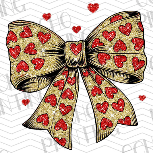 VLTG 171 - GOLD HEART BOW