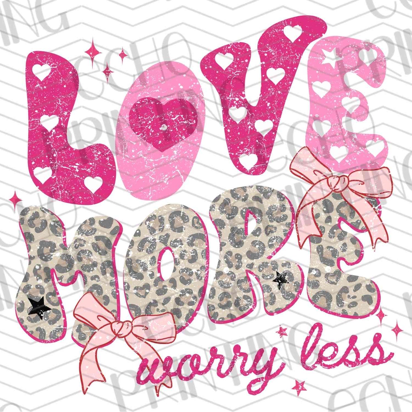 VLTG 181 - LOVE MORE WORRY LESS LEOPARD