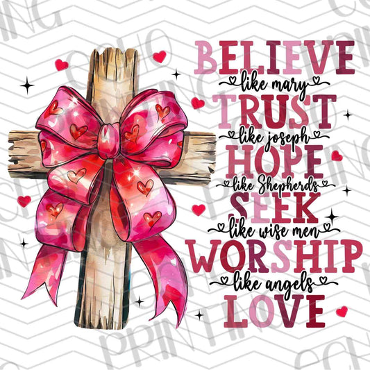 VLTG 18 - FAITH LOVE BOW COLLAGE