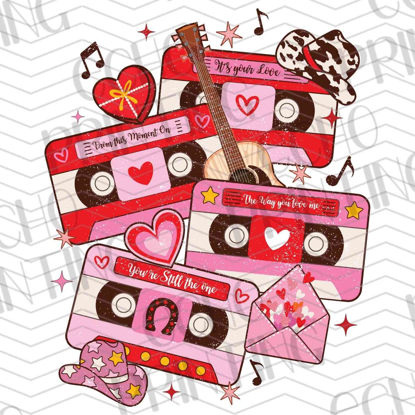 VLTG 21 - PINK TRUCK VALENTINE STACK