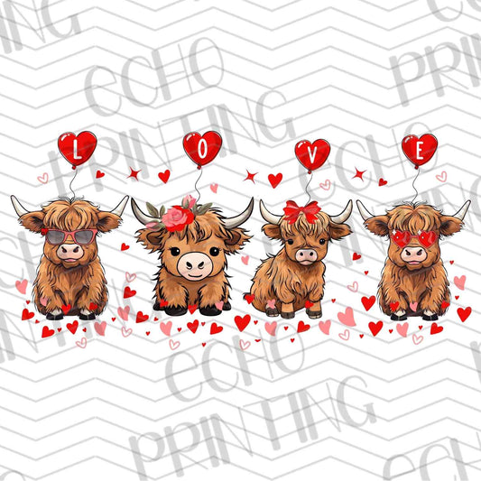 VLTG 221 - HIGHLAND COW VALENTINE TRIO