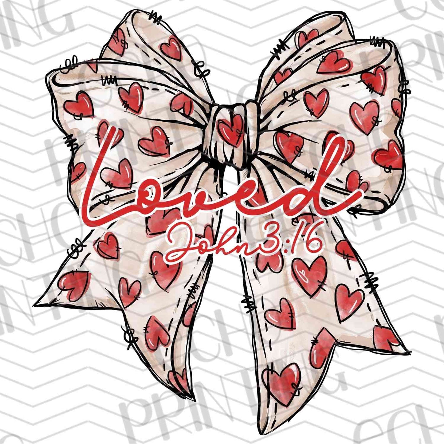 VLTG 233 - RED HEART BOW
