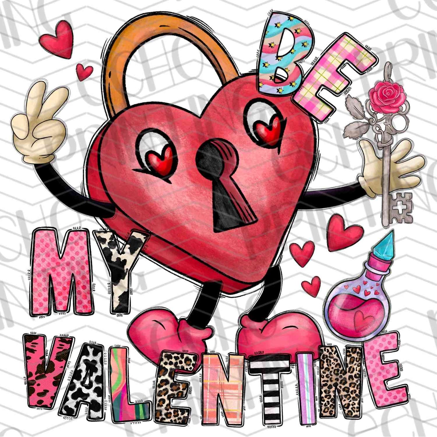 VLTG 289 - BE MY VALENTINE HEART LOCK
