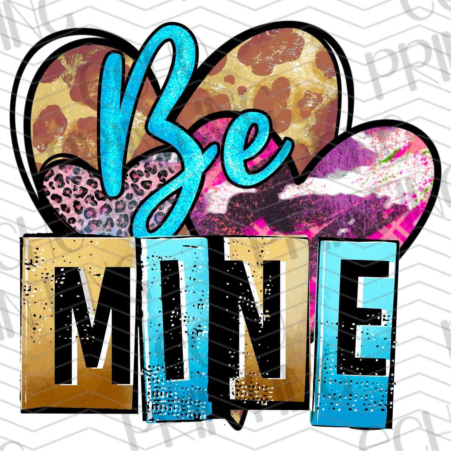 VLTG 291 - BE MINE BLOCK LETTERS