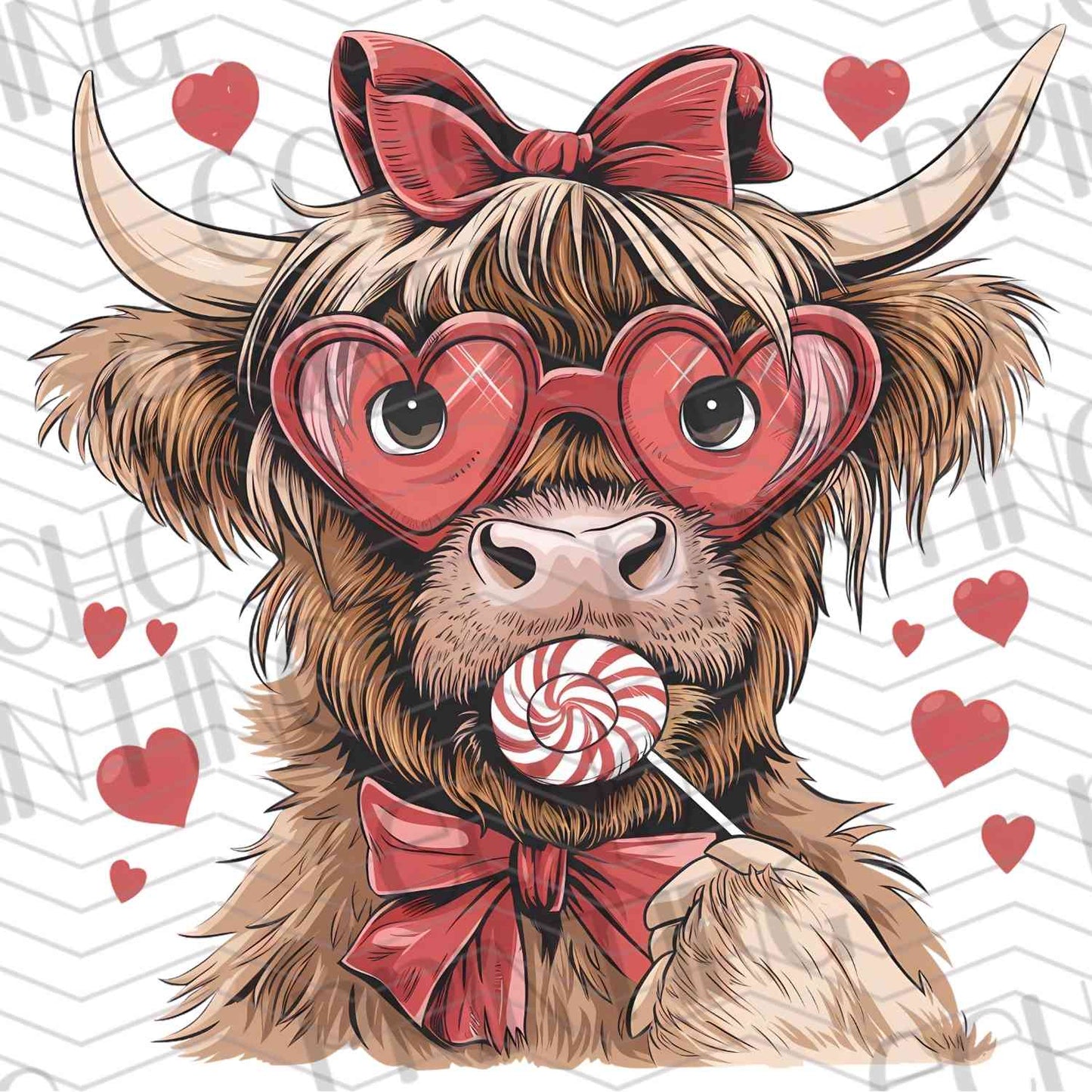 VLTG 29 - COW WITH HEART GLASSES