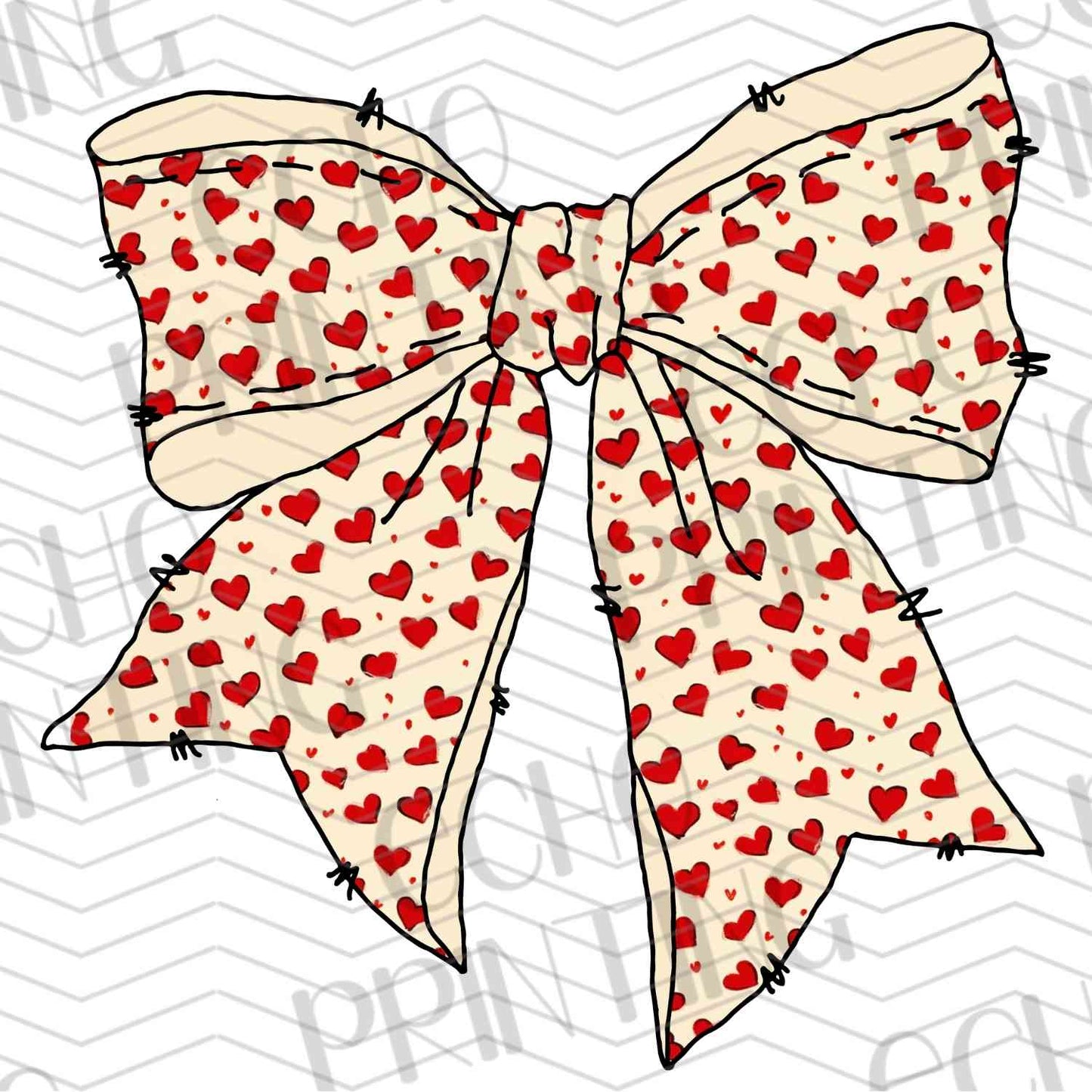 VLTG 307 - RED HEART BOW