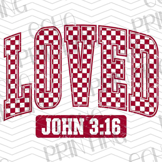 VLTG 312 - LOVED JOHN 3:16 CHECKER