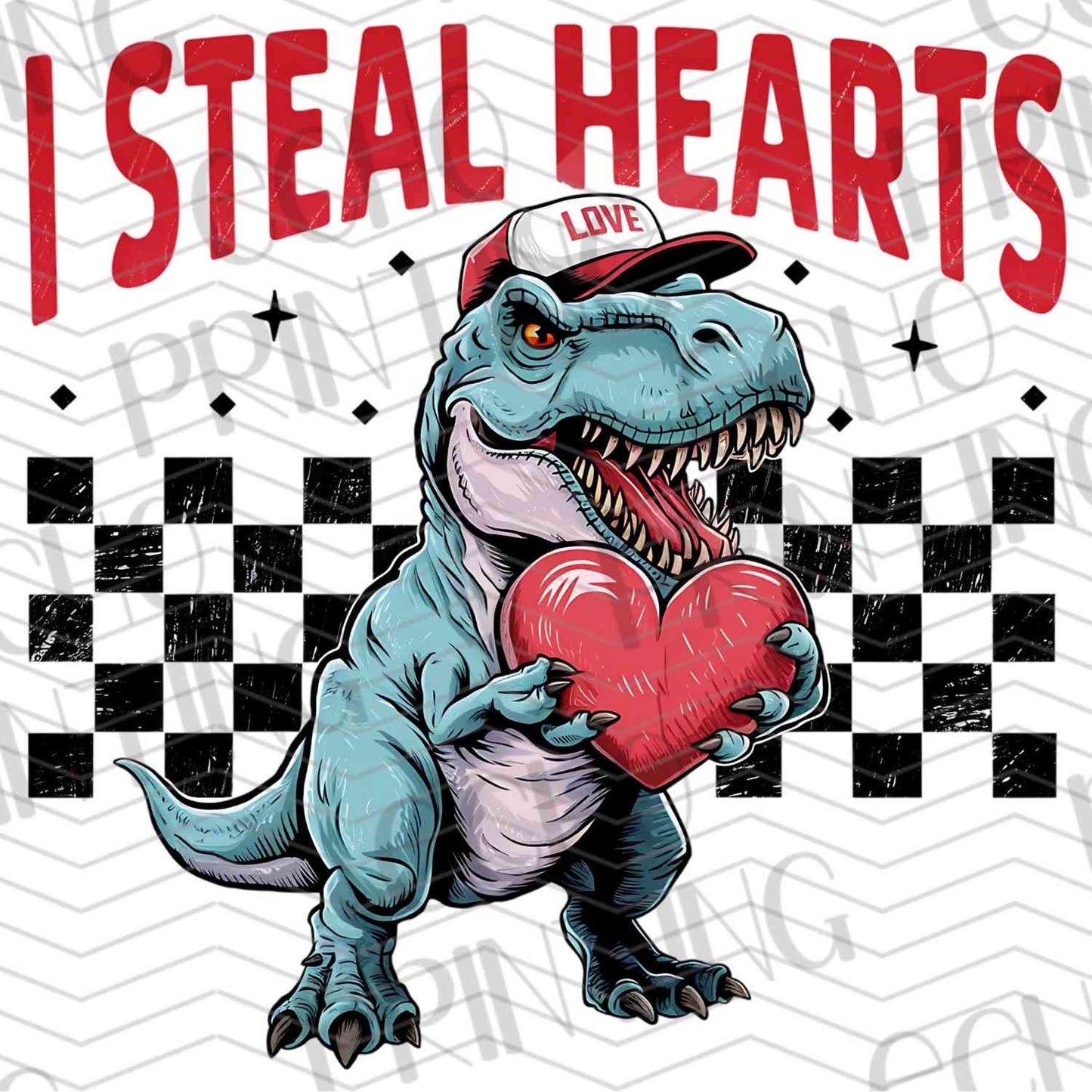 VLTG 33 - I STEAL HEARTS DINO CHECKER