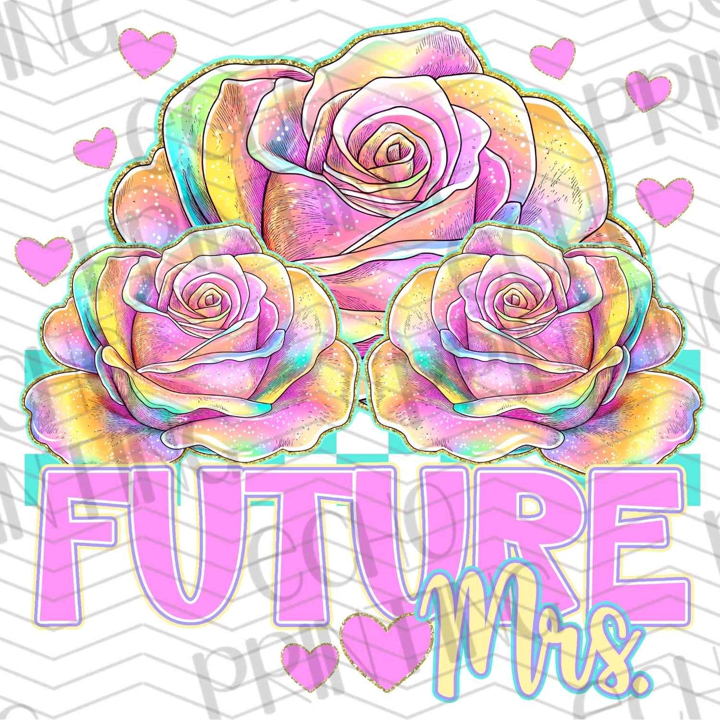VLTG 355 - FUTURE MRS PASTEL FLOWERS