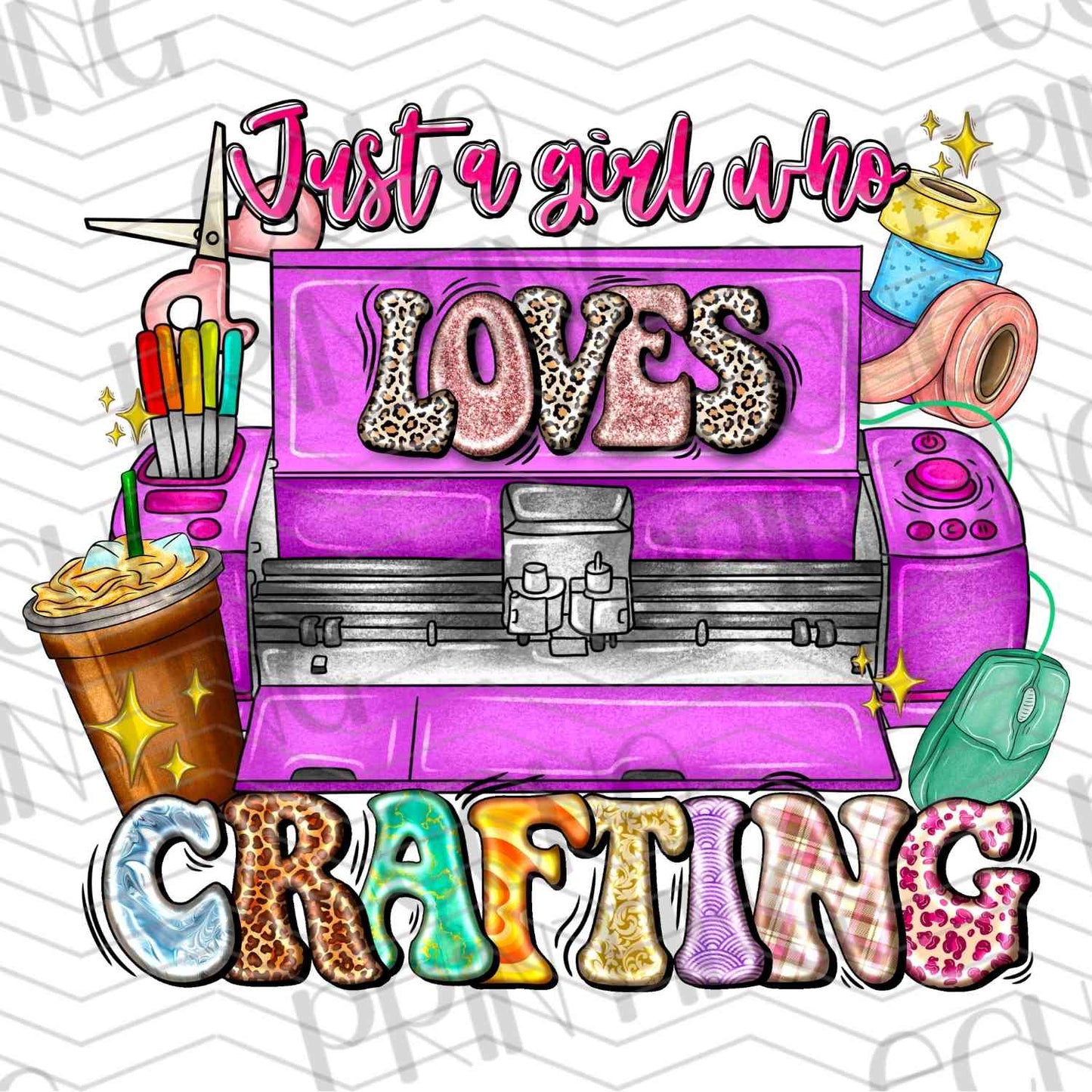 VLTG 408 - JUST A GIRL WHO LOVES CRAFTING