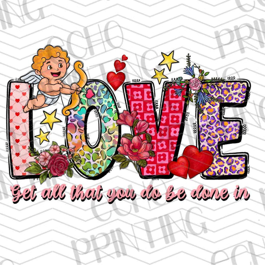VLTG 423 - LOVE CROSS FLORAL