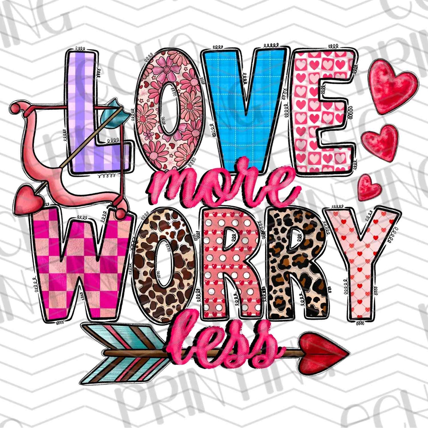 VLTG 428 - LOVE MORE WORRY LESS RAINBOW