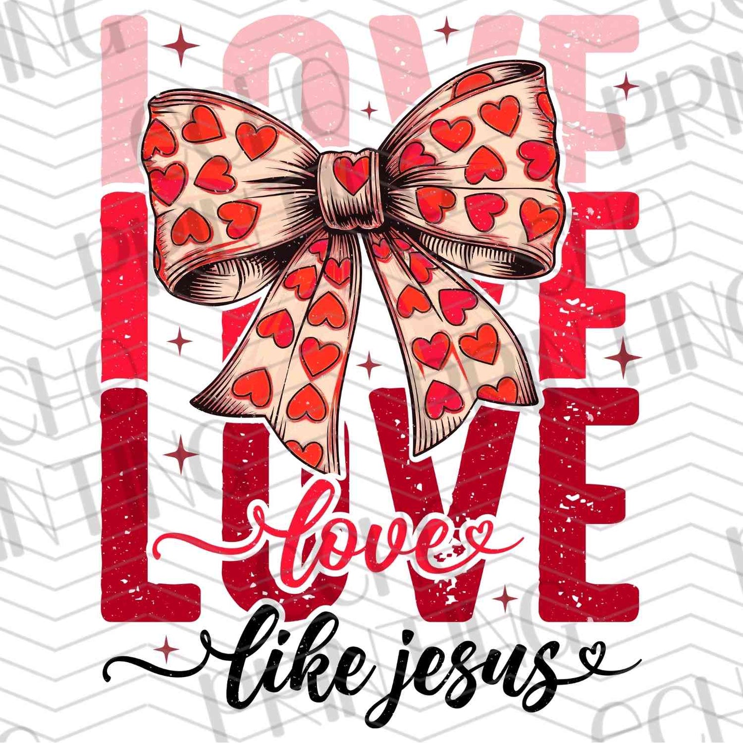 VLTG 45 - LOVE BOW STACKED WORD