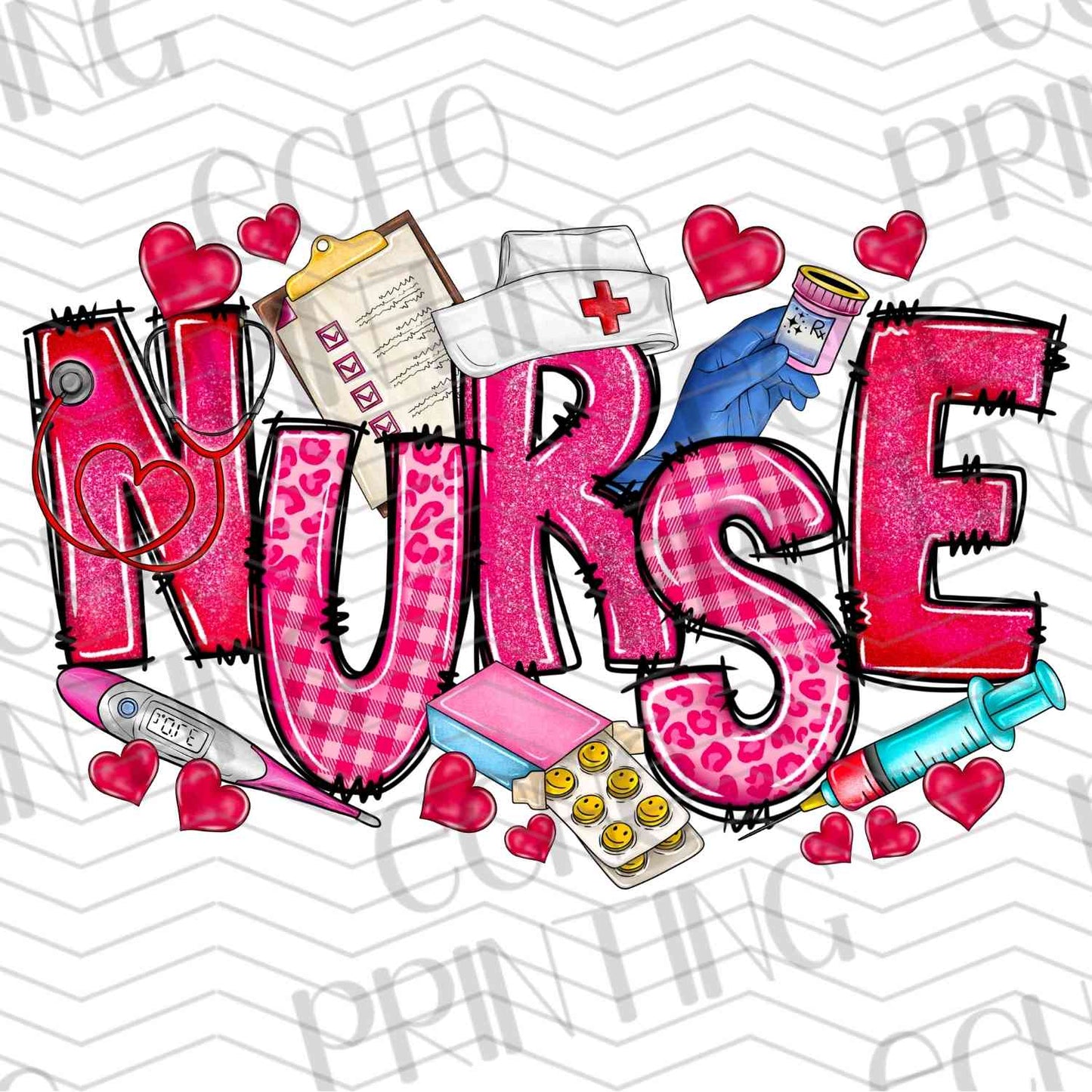 VLTG 466 - NURSE RAINBOW PINK