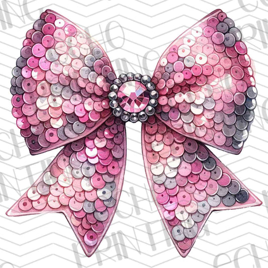 VLTG 46 - SEQUIN PINK BOW
