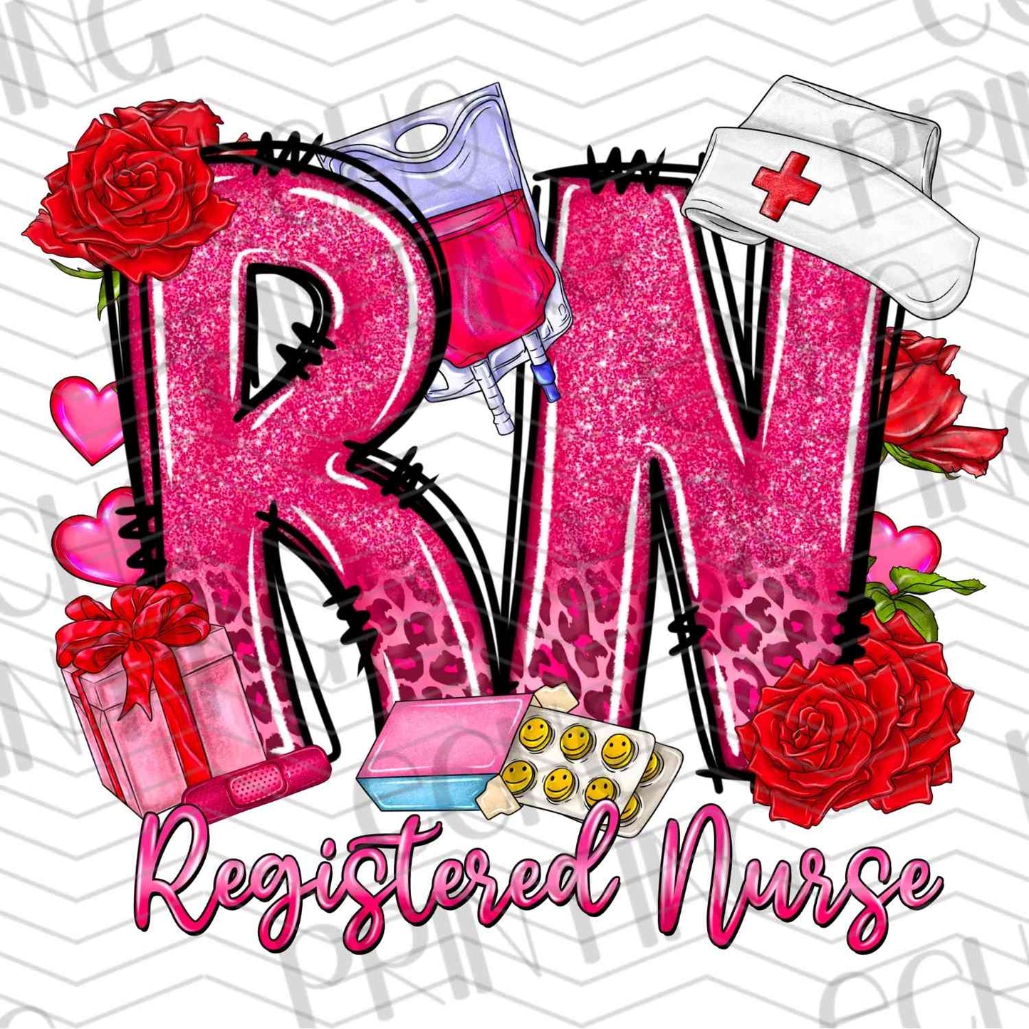 VLTG 478 - RN REGISTERED NURSE PINK