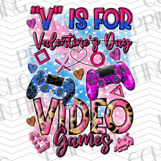 VLTG 483 - V IS FOR VIDEO GAMES RED