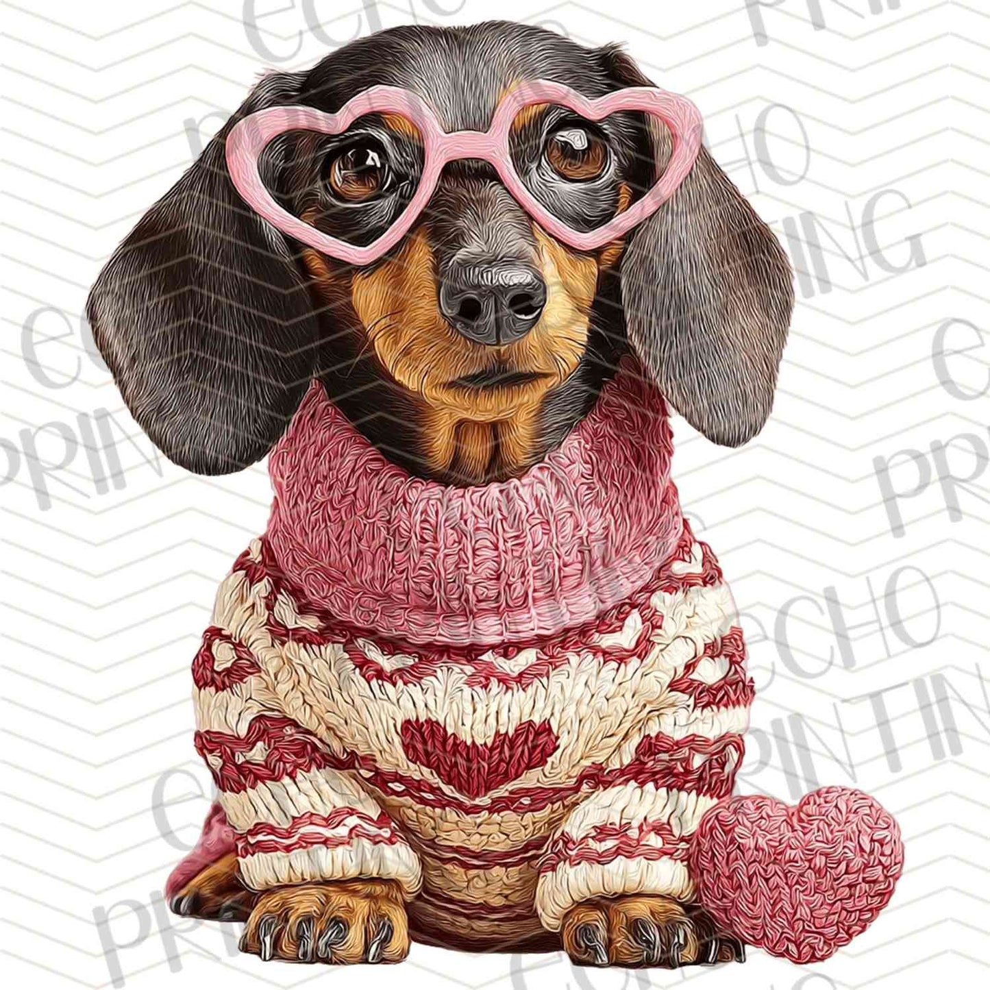 VLTG 702 - VALENTINE DOG SWEATER